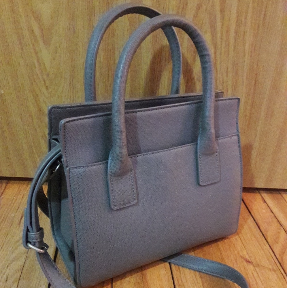 Gray crossbody purse